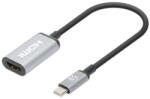Manhattan Adaptor Manhattan - Adaptor USB-C la HDMI 4K 60 Hz, activ, din aluminiu, argintiu 153706 (153706)