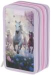 Herlitz Penar cu rechizite Herlitz - Whisper Mane, 3 fermoare (400205915) Penar
