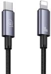 USAMS Cablul de date iPhone 14 Plus / 14 Pro Max / 14 Pro USAMS tip Type-C - Lightning, 120 cm, GRI ÎNCHIS SJ662USB01 (SJ662USB01)