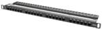 Lanberg PPU6-0024-B Patch Panel 24 port 0, 5U kat. 6 fekete (PPU6-0024-B)