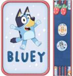 Graffiti Penar cu rechizite Graffiti Bluey - Blue, 2 fermoare (260331) Penar