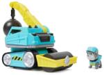 PAW Patrol Set figurina cu vehicul Paw Patrol Rubble Crew, Vehicul cu bila de demolare si compactor Figurina