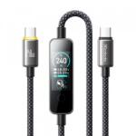 Mcdodo Cablu Date si Incarcare USB-C - USB-C McDodo CA-8750 Display, 240W, 1.2m, Negru - evomag