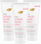 Dove Whole Body Raspberry & Rose dezodor krém (3x75 ml) + AJÁNDÉK Bic borotva
