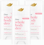 Dove Whole Body Raspberry & Rose dezodor stift (3x75 ml) + AJÁNDÉK Bic borotva