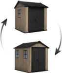 Keter Apex 7, 5 x 7 Ashwood kerti ház, padlóval