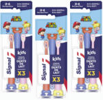 Signal Kids Super Mario fogkefe (3x3 db) + AJÁNDÉK Super Mario uzsonnás doboz