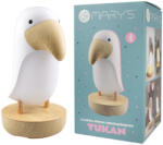 MARYS Lampă de noapte LED și difuzor Bluetooth 2 în 1 Mary's - Toucan, Alb