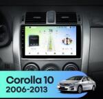  Autó navigáció Teyes CC4L DTS Toyota Corolla 10 2006-2013 6+64GB 9" QLED Qualcomm 2Ghz, Android 4G Bluetooth 5.1 DSP - A változat
