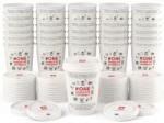 illy Pahar de hârtie Illy cu capac pentru cafea, alb, 236 ml, carton, 25 buc