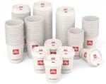 illy Pahar de hârtie Illy cu capac pentru cafea, alb, 355 ml, carton, 25 buc