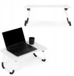 ModernHOME Laptop állvány összecsukható ágyasztal 60x40 cm fehér ModernHome (PJJLT0001-5)