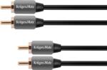 Krüger&Matz Cablu 2RCA-2RCA 1, 0 m Kruger&Matz (L-KM0304)