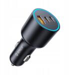 ORICO Usb-a autós töltő Usb-c 165W fekete (Ładowarka samochodowa Orico HyperDrive 1)