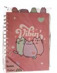 PUSHEEN Jegyzetfüzet spirálos jegyzettömb Pusheen A5 80 lapos vonalas (ZZ-32/08/F)