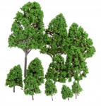  Vasúti makett nyárfa 12db fa H0 1: 87 Tt (RS_0302v2)