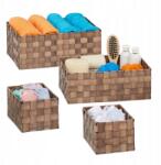 Relaxdays Fonott kosarak 4 darabos csomagban Relaxdays (10035329)
