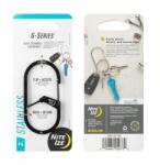 Nite Ize karabiner G Series 4 acél, dupla rekesszel, fekete (909-770)