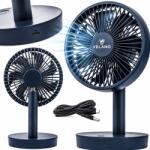 Velano Asztali Ventilátor Akkumulátoros Asztali Ventilátor Vezeték Nélküli Csendes Usb-c (VELWEBS0018)