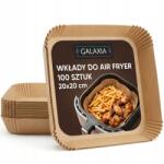GALAXIA Utántöltő Air Fryer Sütőpapír 100 Db Papír Forma 20x20cm (TACKI PAPIEROWE AIR FRYER 100x FOREMKI WKŁADY)