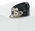 Vivienne Westwood Övek ORB BUCKLE BELT REVERSIBLE Fekete EU M / L