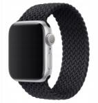 Apple Watch szíj 3 4 5 6 7 8 9 10 Se 38 mm 40 mm 41 mm 42 mm fekete (MATERIAŁOWY PASEK APPLE WATCH WARKOCZ)