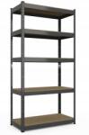  Fém polc Economy 180x120x50 5 polc fekete (ECONOMY)