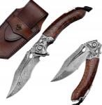 Damaszkuszi vadászkés Masterpiece Raiden Barna/2. típus KP-35386 (KP-35386)