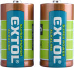 Extol ENERGY elem klt. 2 db, alkáli, 1, 5V, méret: C (LR14); hosszú élettartam, bliszteren (42014)