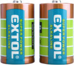 Extol ENERGY elem klt. 2 db, alkáli, 1, 5V, méret: D (LR20); hosszú étettartam, bliszteren (42015)