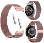 Samsung Galaxy Watch 4 5 6 7 40/44/45/46/47MM Szíj Rózsaszín Acél (pasek elegancki metalowy na magnes)