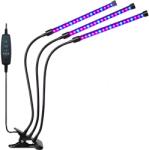 LEDMEGROW LED lámpa csipesszel növénytermesztéshez - 3 kar
