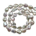  Margele Perle Cultura Albe Baroc 14-19x11-13 mm Lungime Sirag 39 cm