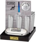 Clipper Bricheta antivant metalica Jet Flame Silver + cutie Bricheta
