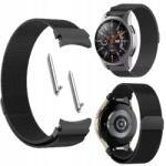  Szíj Samsung Galaxy Watch 4 5 6 7 40/44/45/46/47mm Készülékhez Fekete Acél (pasek elegancki metalowy na magnes)
