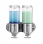 simplehuman - Dupla Zuhany Adagoló 2x444 ML Falra Szerelhető (BT1028)
