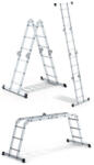 Wtools FX2107023 Létra Alu 4x3 többcélú csuklós 120kg