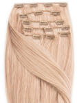 BellaHair Csatos Emberi Póthaj Classic Hamvas Világos Platinaszőke Színben 40cm (Szín #60ASH) (RC-CL-4060ASH)