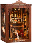 Xinyue Crafts Alkonyat könyvtár DIY miniatűr ház