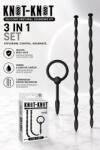 NMC Set Dilatatoare Uretrale Knot-Knot din Silicon, 3 Piese, Flexibile, Premium