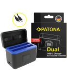 Patona Incarcator Patona Hub pentru 3 baterii Insta360 X5 cu USB-C si functie power bank