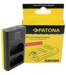 Patona Incarcator Patona dublu USB cu LCD pentru Nikon EN-EL3e / Olympus BLM-1 / BLM-5 / Pentax D-LI50 - 1740