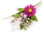Decorer Margareta artificiala roz verde cm 17 H (A09.05.84A)