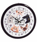 Decorer Ceas perete ceramica multicolora sticla Pisicute Ø 25 cm (A71.51.72B)