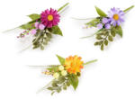 Decorer Set 3 Margarete artificiale multicolore cm 17 H (A09.05.84)