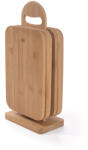 Fissman Set 6 tocatoare Fissman, bambus, 23x15x1 cm, maro, suport inclus (FI-8786) Tocator