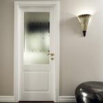 Garofoli Usa batanta de interior din lemn cu sticla - Garofoli colectia Mirabilia model 1/BV 2000X900 Tortora/Ivory/Grey Sablata (MIRABILIA1/BV)