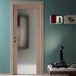 Gidea Usa batanta de interior din lemn cu sticla - Gidea colectia Avio model KIVIA 2100x800 Transparenta (KIVIA)