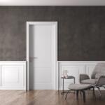 Garofoli Usa batanta de interior din lemn - Garofoli colectia Miraquadra model 2/B Alb 2000X700 (BAT_MIRAQ_2B)