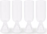 Polspotten Pahare de șampanie Rooftop 220 ml, transparente, 4 buc (140-230-221) Pahar